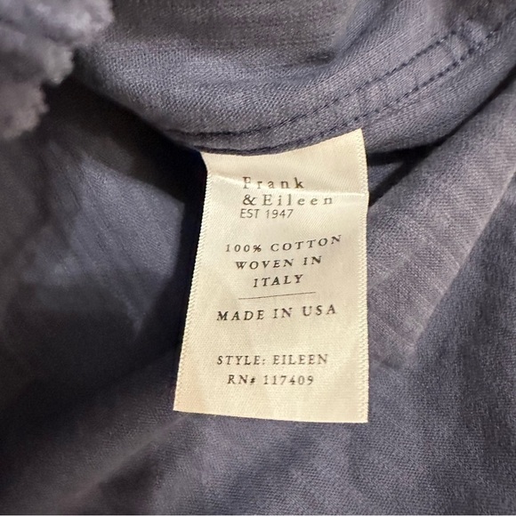 NWT Frank & Eileen Eileen Relaxed Fit Corduroy Button-Up Shirt in lagoon blue - Picture 10 of 10